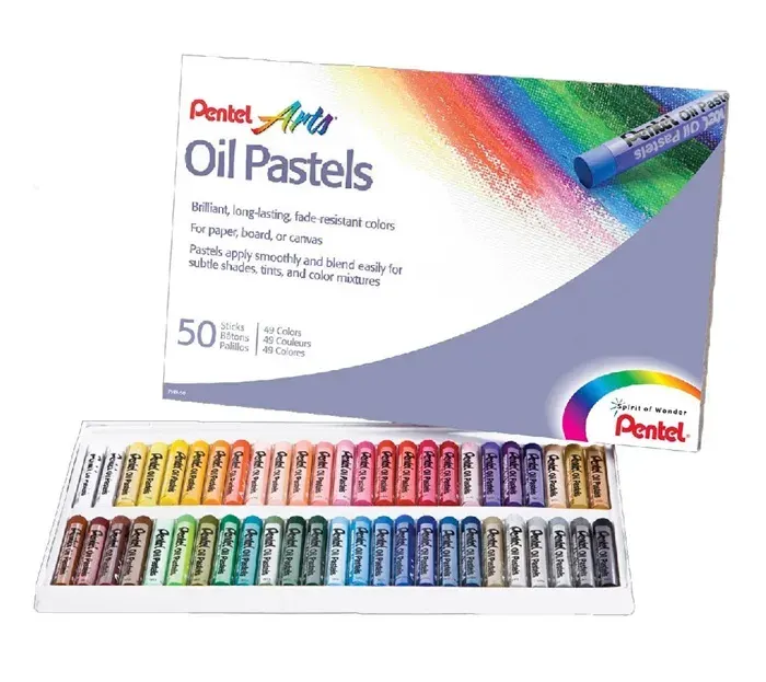 Caja Lapices Oil Pastel 50u Pentel1