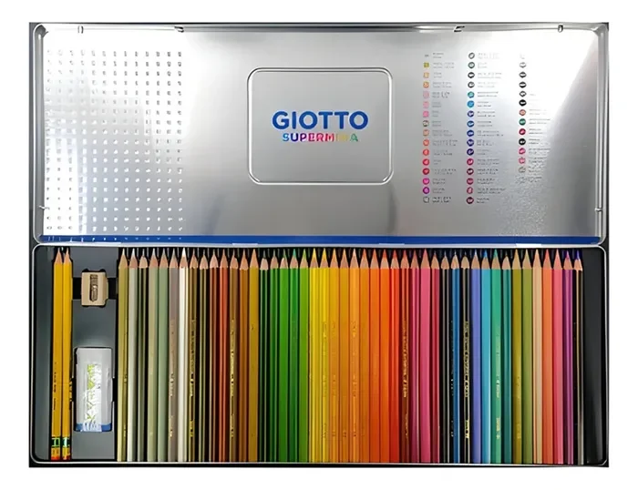 Caja Metalica 50 Colores Supermina 3.8 Giotto1