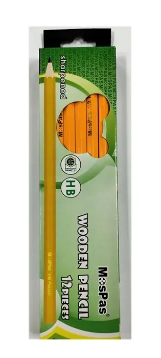 Lapiz grafito 12un HB 2mm Mospas1