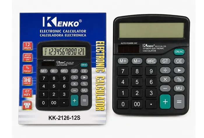 Calculadora Basica KK2126 12dig Kenko1