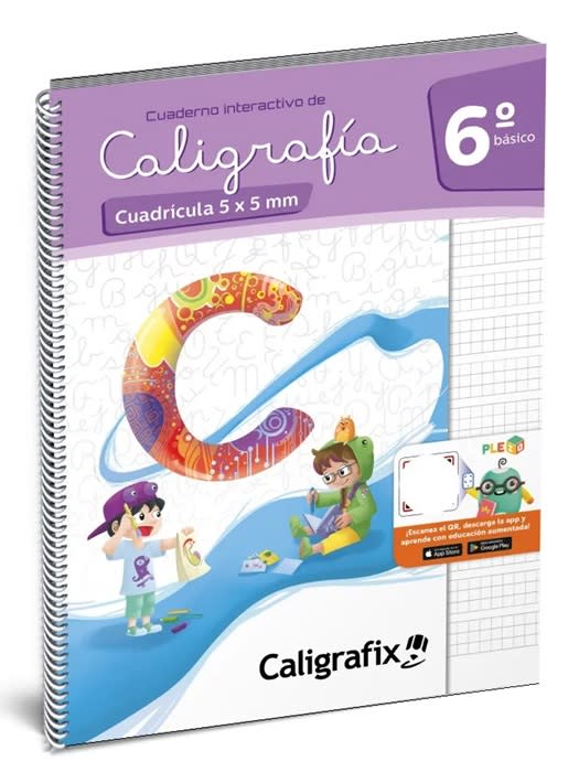 Texto Caligrafix 6to Basico Cuadricula1
