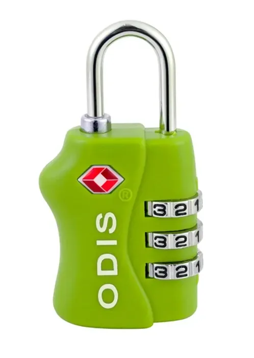 Candado Mod Viajero 33mm con Clave Verde Odis1