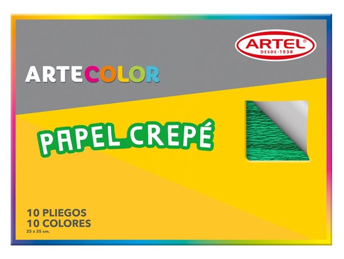 Artecolor Papel Crepe 10 Piegos 25x35 cm2