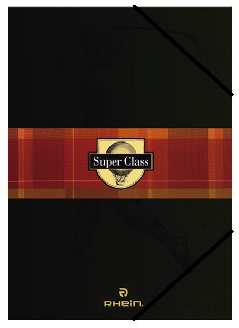 Carpeta Dura C/Elast Super Class Black Rhein1
