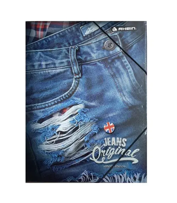 Carpeta C/Elastico Jeans Rhein1