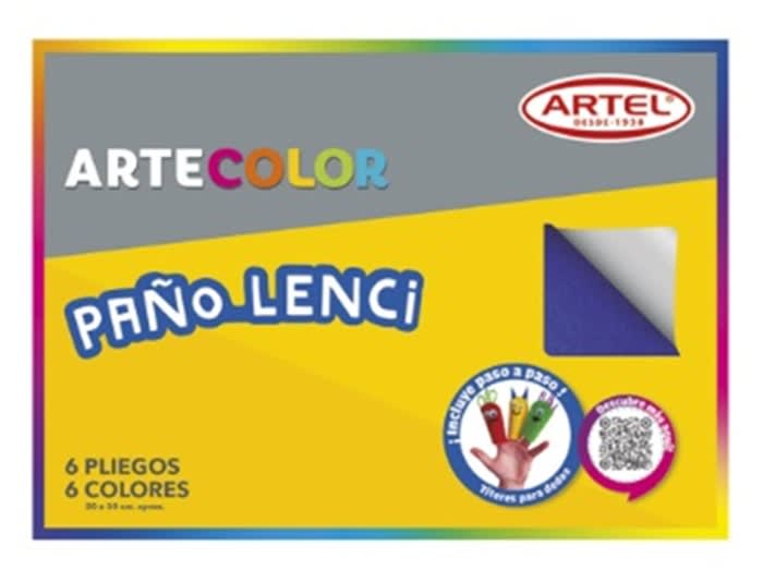 Artecolor Paño Lenci 6 Col 20x30 cm3