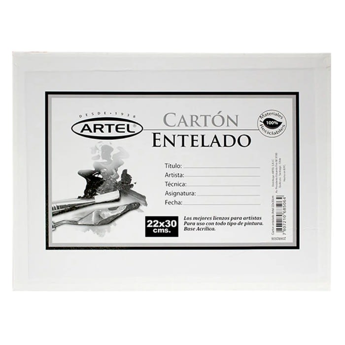 Carton Entelado 22x30cm Artel1