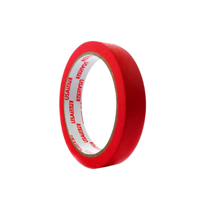 Cinta Masking Rojo 18mmx20m Usatape1