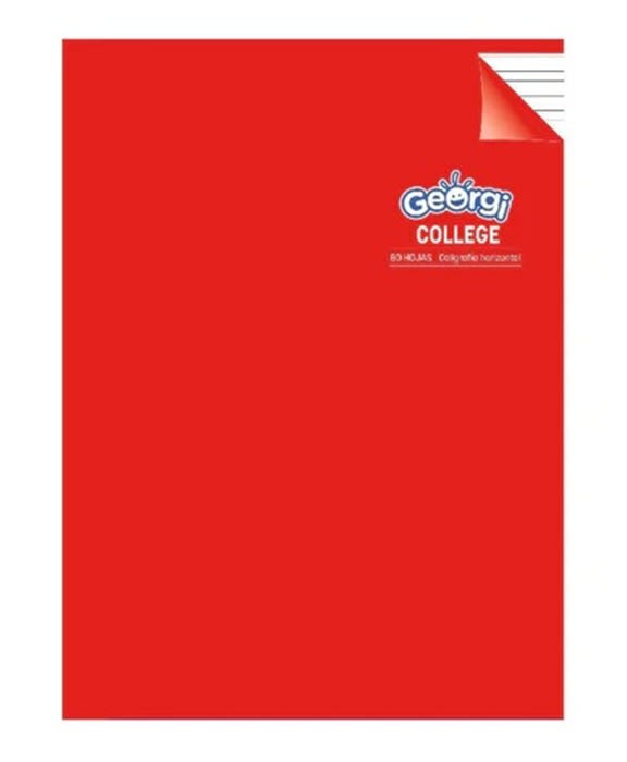 Cuad. College 80 hojas Cal Horizontal1