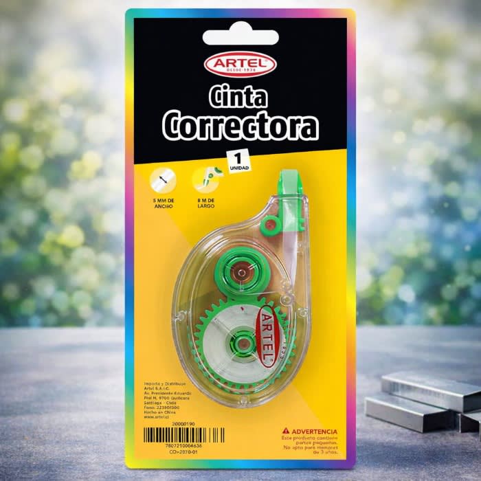 Corrector Cinta 5mm x 8mt Artel 200001901