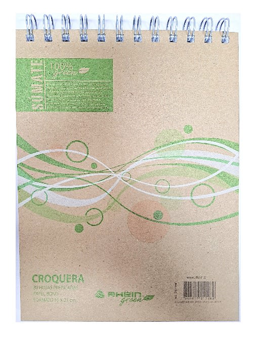 Croquera 16x21 80h Green Ecologica Rhein1