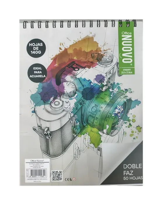 Croquera Doble Faz 21,6x27,9 140g 50H Nuovo1