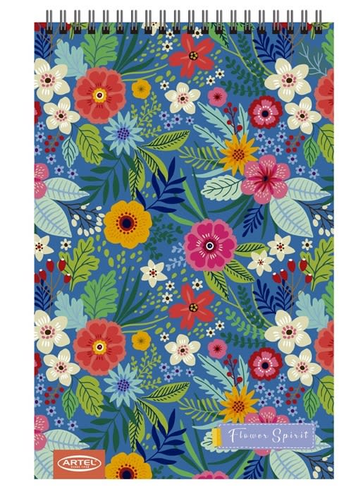 Croquera 21x32 Floral 80h Artel3