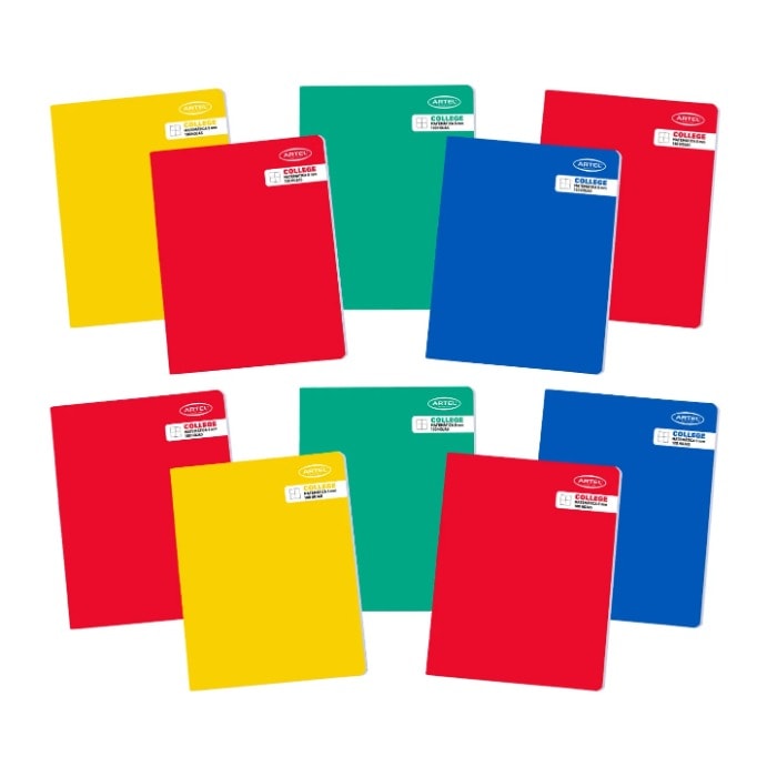 Pack 10 Cuad College 5mm 100hj Artel1
