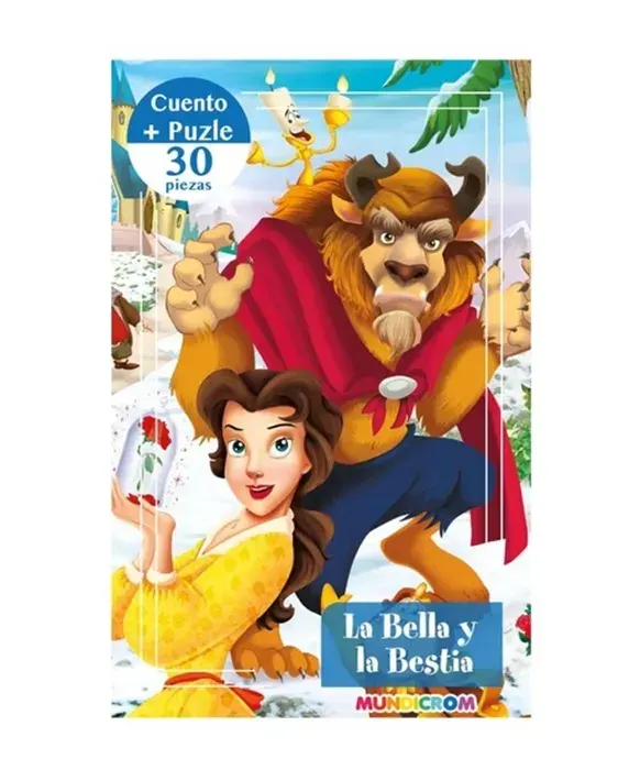 Cuento + Puzle 30pzas La Bella y La Bestia Mundicrom1