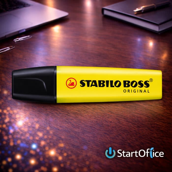 Destacador Jumbo Stabilo Boss Amarillo1