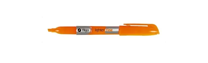 Destacador Lapiz Naranja Fluor Filgo1