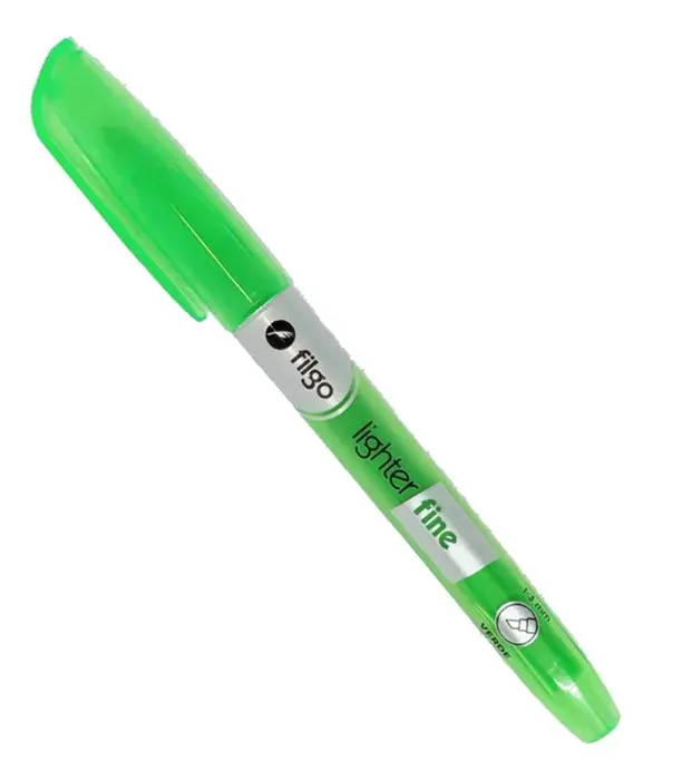 Destacador Lapiz Verde Fluor Filgo1