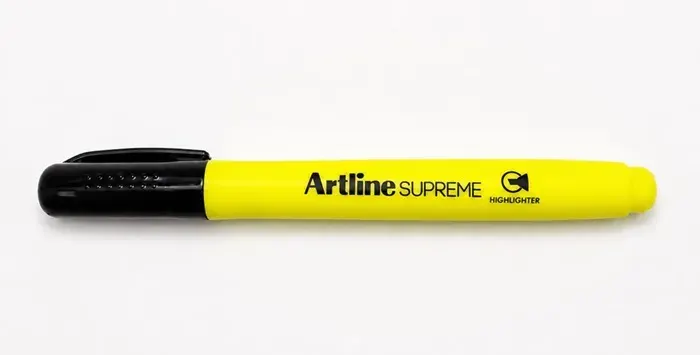 Destacador Biselado Amarillo Fluor Arline1
