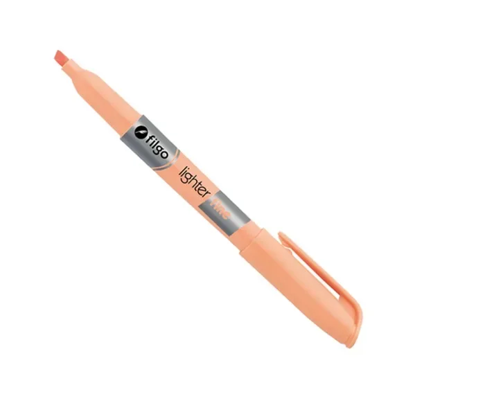Destacador Lapiz Naranja Pastel Filgo1