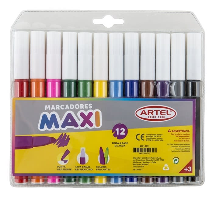 Est. 12 marcadores Maxi ARTEL2