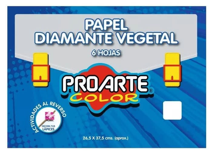 Carpeta Papel Diamante Vegetal 6h 26,5x37,5 Proarte1