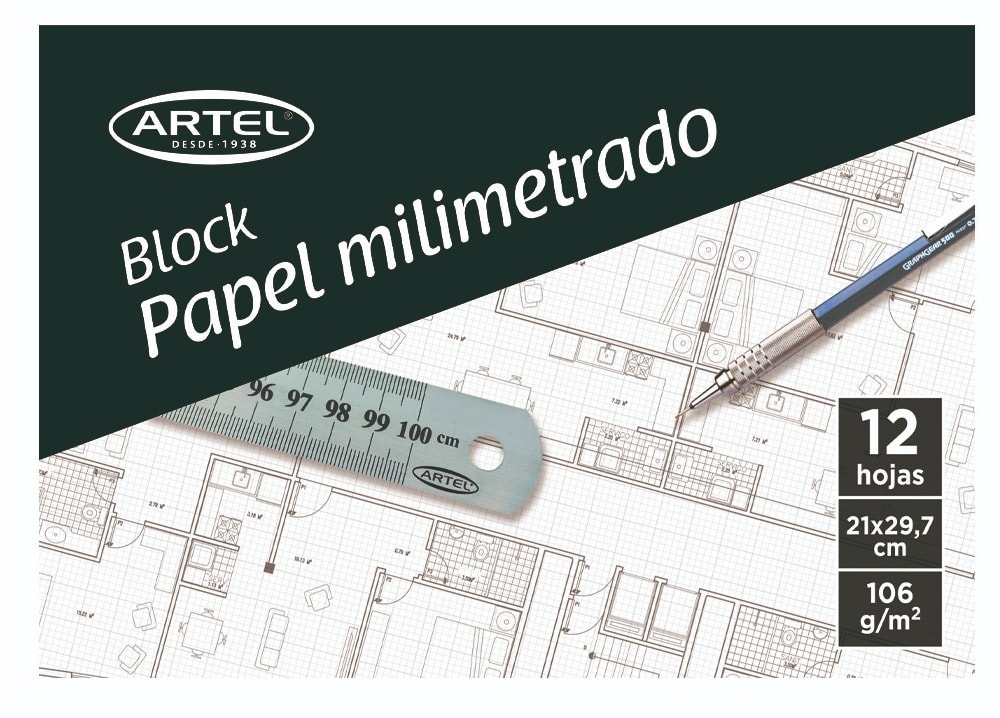 Sobre Papel Milimetrado 12h A45