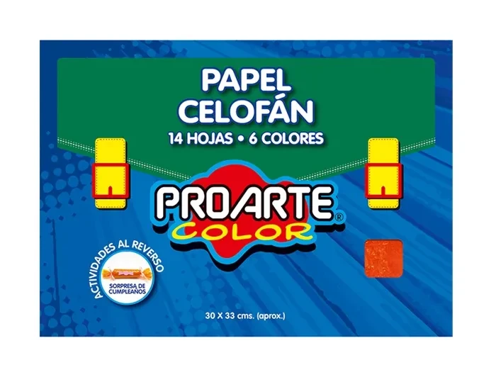 Estuche Papel Celofan 14h 6c 30x33 Proarte1