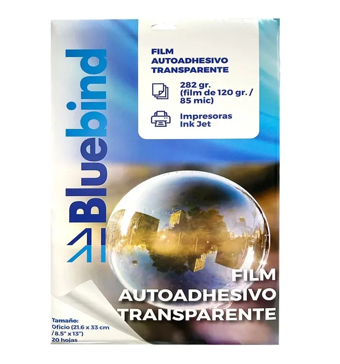 Set 20h Film Adhesivo Transparente 282gr Bluebind1