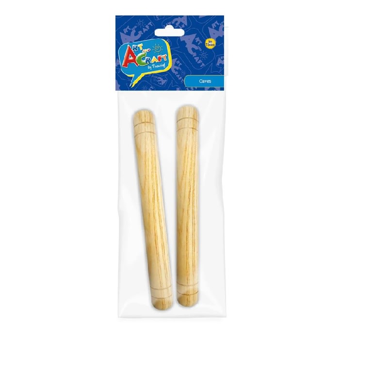 Instrumento Musical Claves de Madera Art & Craft1