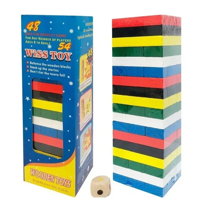 Juego Yenga Color 48pzas Importado1