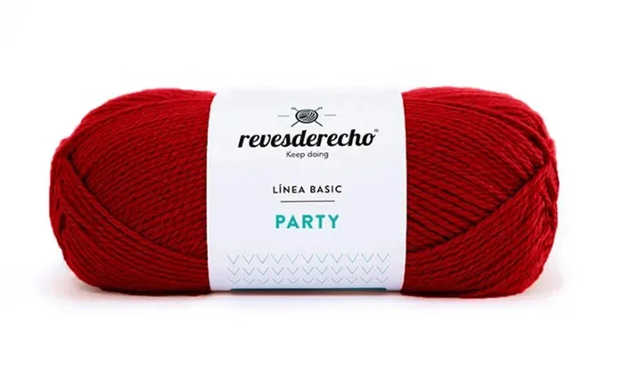 Lana Linea Basic Party 100g 003 Rojo Italiano1