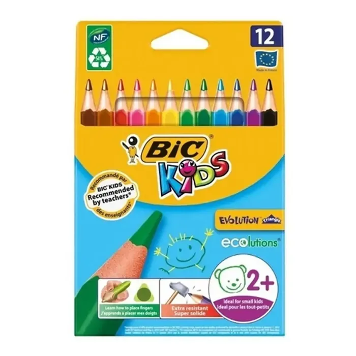 Lapices 12 Colores Evolution Ciscus Bic1