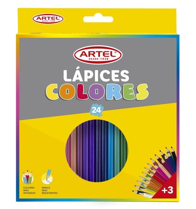 Est. 24 Lapiz Color Largos Artel3