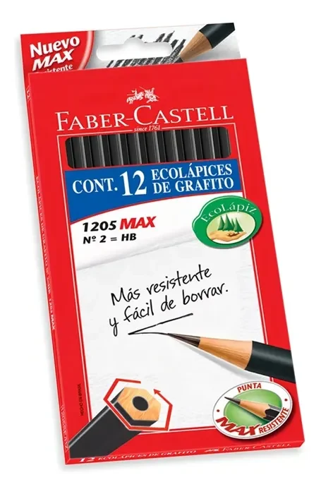 Lapices Grafito HB2 Hex Faber Castell D/121