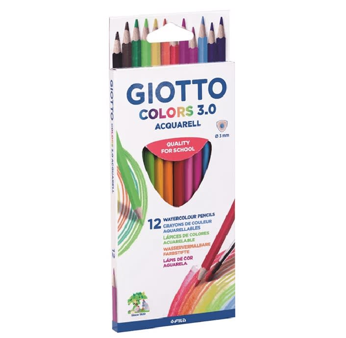 Lapiz color Acuarelable 12 col 3.0 Giotto 674301