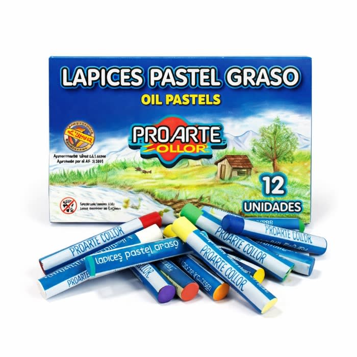 Lapiz pastel graso 12col 14243-3 Proarte1