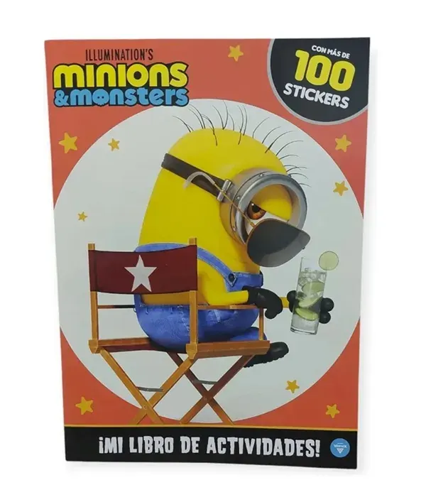 Libro Actividades Minions C/100 Sticker Vertice1