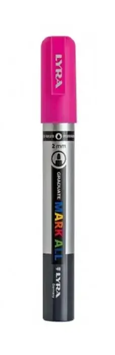Marc.Acrilico Rosado Neon 2.0mm Graduate Lyra1