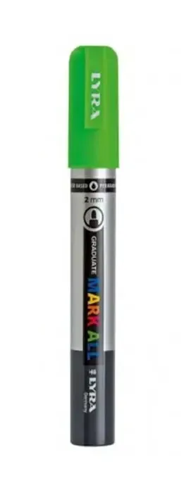 Marc.Acrilico Verde Neon 2.0mm Graduate Lyra1