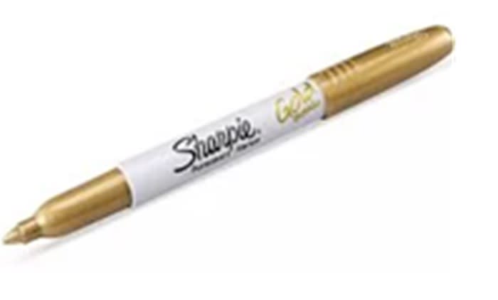 Marcador Metalizado Dorado Sharpie1