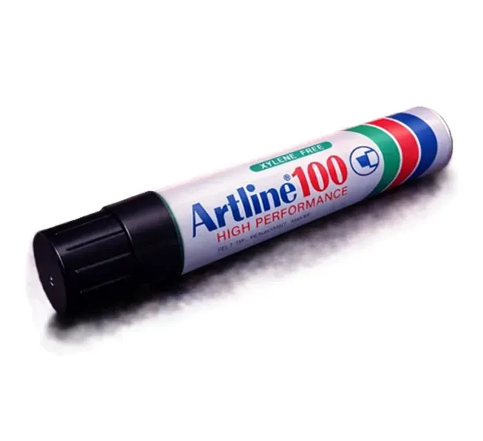 Marcador Perm. 100 Negro Pta.Bis. Arline1