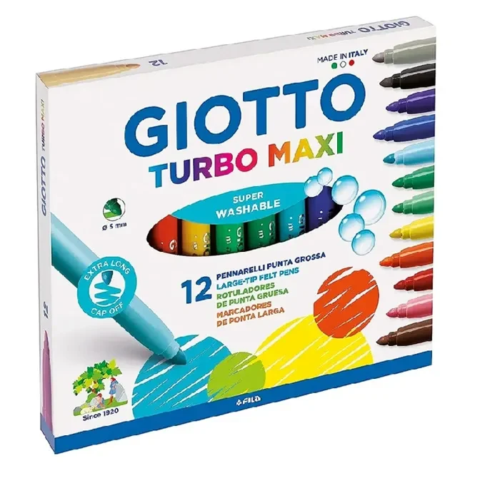 Marcadores 12 Turbo Maxi Giotto1