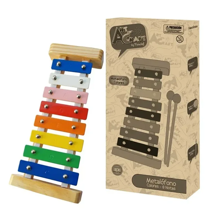 Metalofono 8 Notas Colores Art and Craft1
