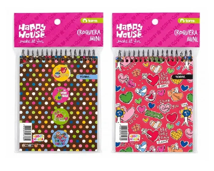 Croquera Mini 80hjs Happy House Torre1