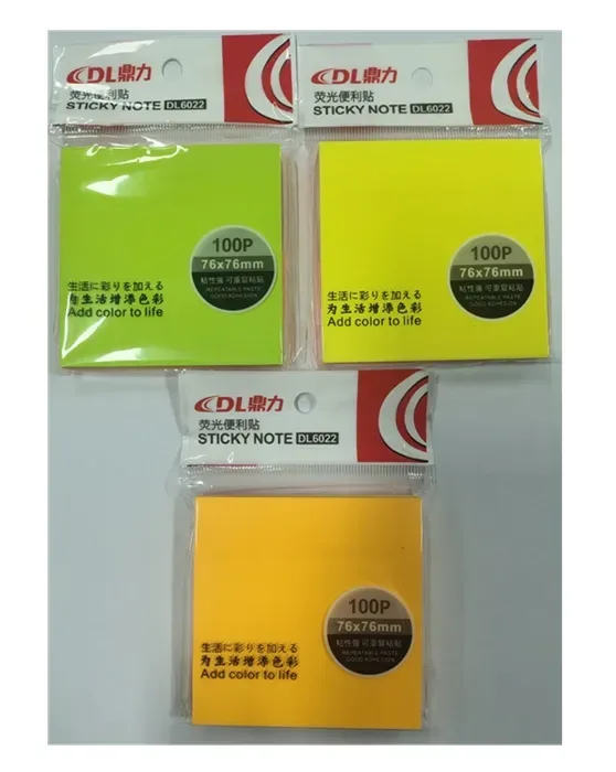 Notas Adhesivas 100Hjs 76x76mm Importado1