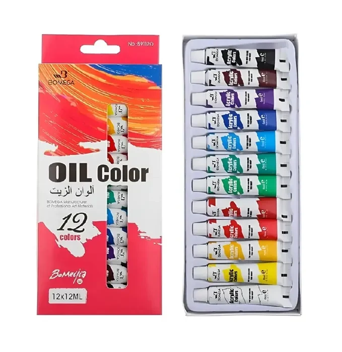 Set de Oleos 12 col 12ml Bomega1