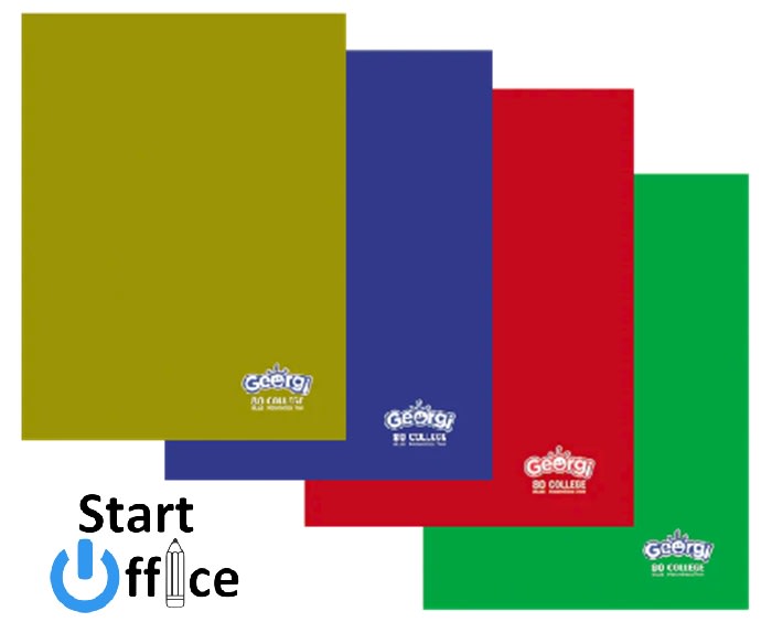 Pack 10 Cuad College 7mm 80hj Georgi1