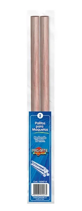 Palo Maqueta Redondo 10mm Proarte1