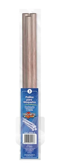 Palo Maqueta Redondo 8mm Proarte1